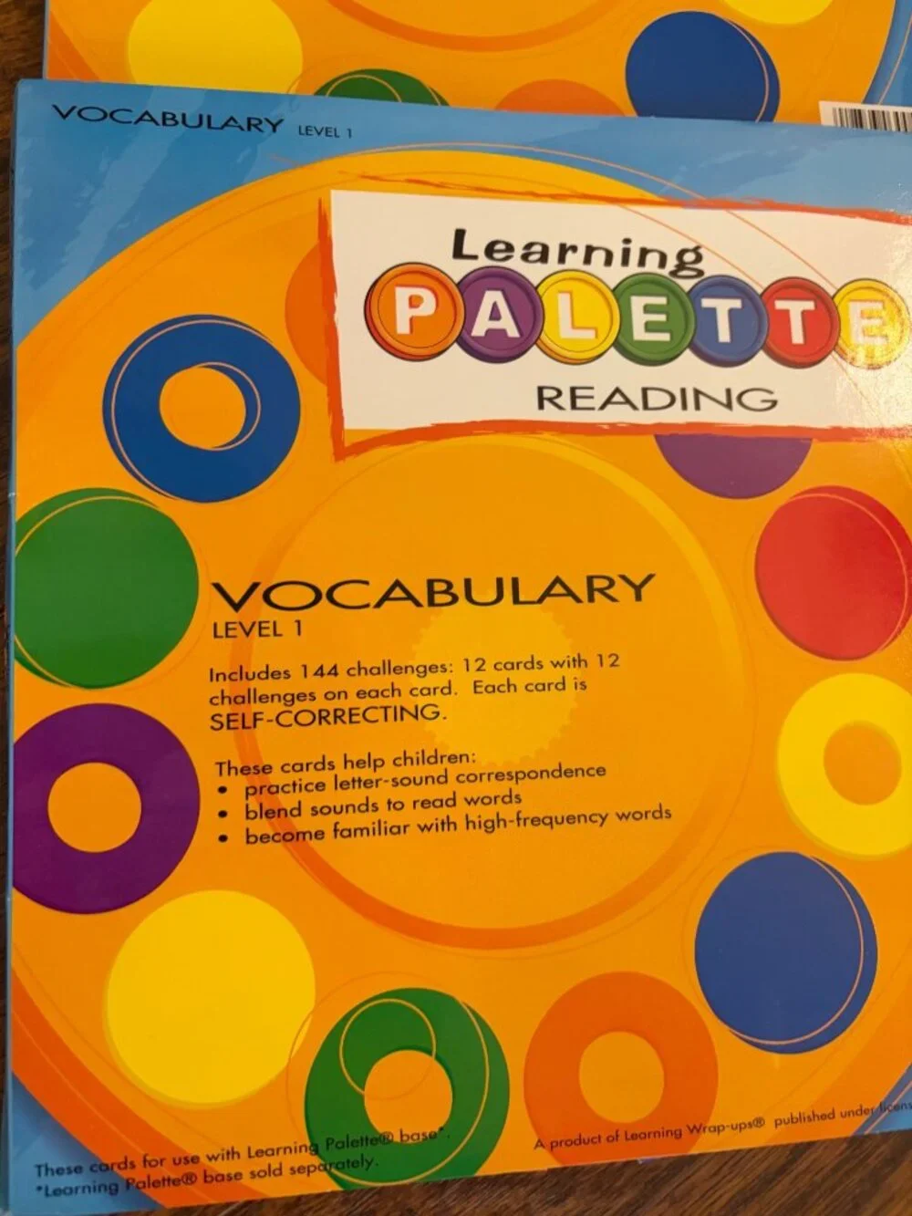 Level 1 Learning Palette Reading Set With 4 Card Packs & 1 Base Set A S4